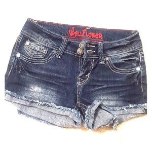 Denim shorts
